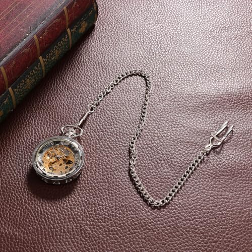 Reloj de bolsillo para hombre elegante ideal como regalo retro 3