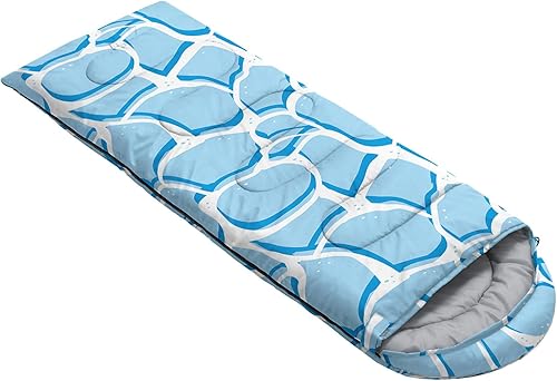 Miniatura 2 de Smell Sunshine Saco de dormir para niños y niñas, bonito estampado de cachorros, ligero, cálido, portátil, para exteriores, interior, impermeable,