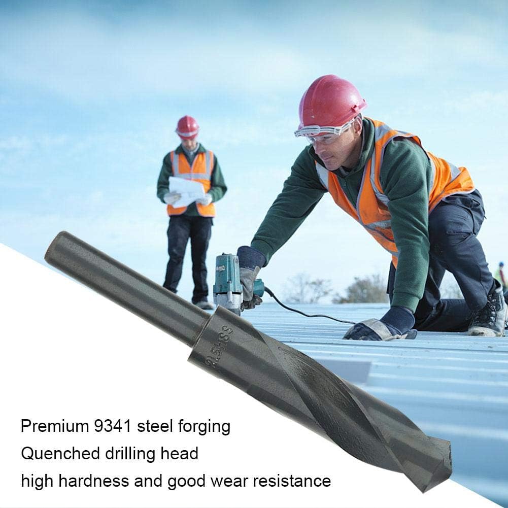 Telituny HSS Twist Drill Bit 21 mm, 9341 Steel Metal Drill Bit with 1/2 Inch Shank, 135° Tip Angle & 38° Spiral Angle - Image 2