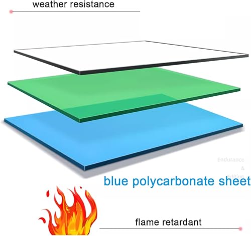 Miniatura 7 de Cubierta de policarbonato curvada azul, cubierta de aleación de aluminio, refugio de lluvia para ventana del hogar, toldo de ventana de puerta,