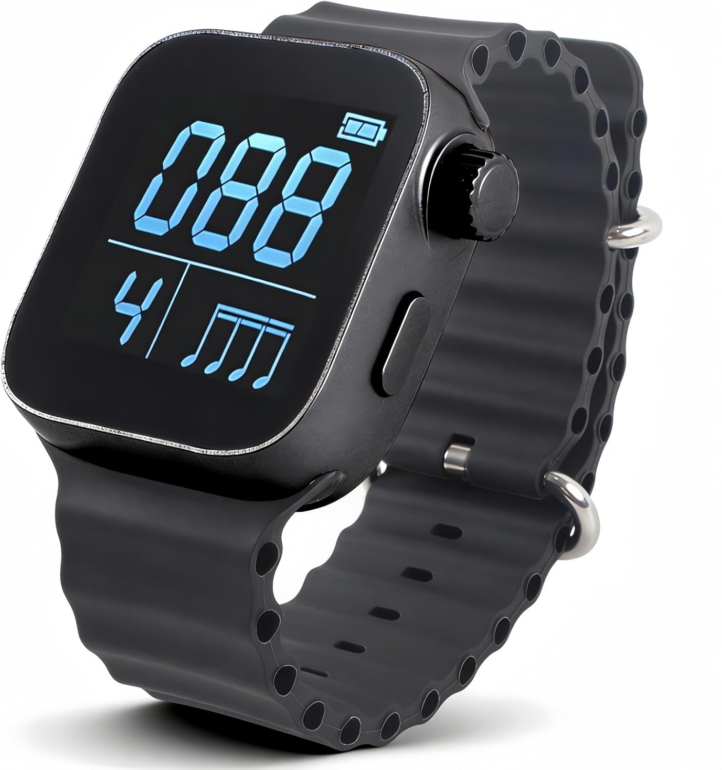 Pomya Vibrating Metronome Watch, Wearable Metronomes Adjustable 40-240bpm for Instrumental Beginners, Musicians, Music Practice Tracker