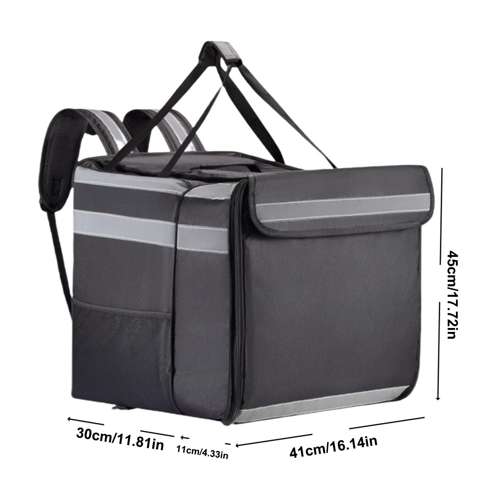 Bolsas de Pizza aisladas para Entrega de Alimentos, Bolsa de Entrega de Pizza, Mochila para Llevar aislada expandible Mochila, Almacenamiento de Aislamiento de comestibles térmicos,