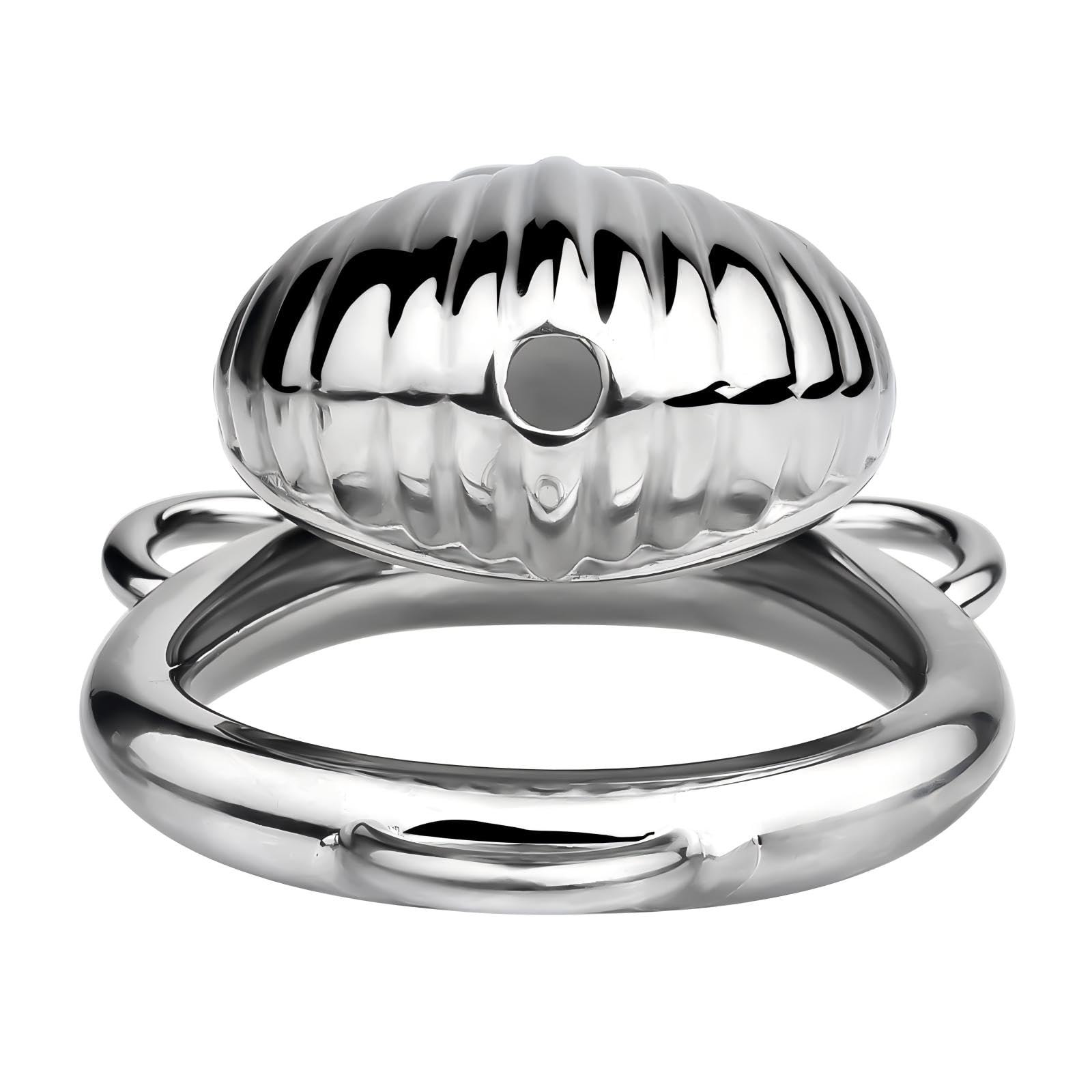 Sex Toýs Homme Cage de Chasteté en Métal Cage Chastetée Masculine avec Serrure Invisible et Ceinture Ceintures de Chasteté Utilisées pour Retenir Les Pénis Des Hommes (Silver,45mm)