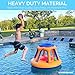 SWIMLINE Inflatable Pool Basketball Hoop Floating Or Poolside Game Giant Shootball Multiple Scoring Ports For Kids & Adults Swimming Splash Hoops With Water Basketball Pools Toy Outdoor Summer Hoops