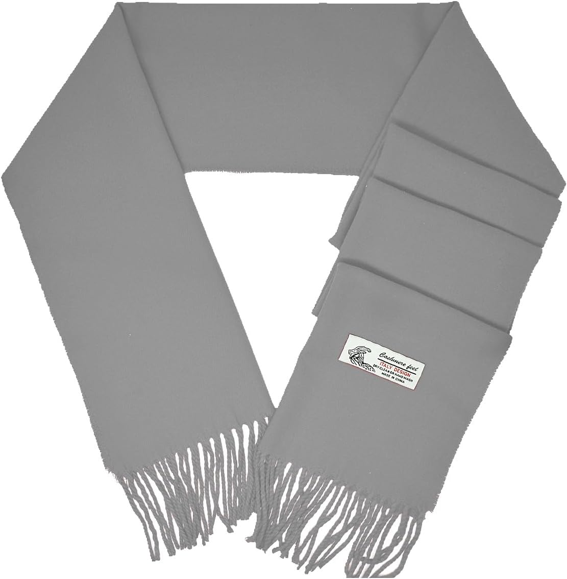 Glory Max Unisex Plain Solid Color Winter Scarf Cashmere Feel Soft Classic 72"x12" - Image 2