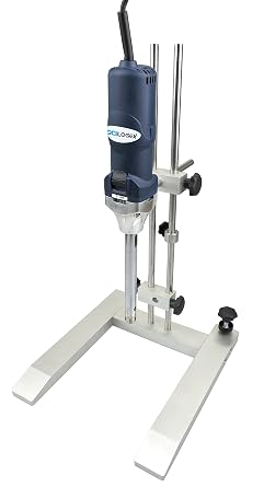 SCILOGEX D500 Homogenizer Package 1000029000rpm for Solid or Liquid Media 20mm Diameter Generator Probe & 215mm Immersion Length for Volumes 105000ml, Fine Generator with Stand