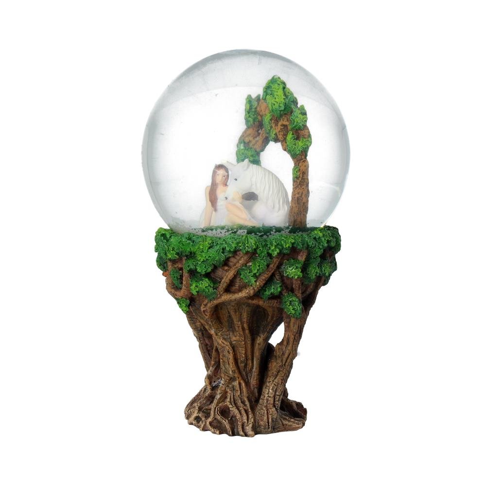 Nemesis Now Anne Stokes - Globo de Nieve de corazón Puro, 21 cm, Color Verde