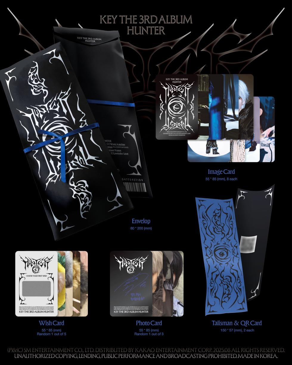 Shinee KEY 3rd Album HUNTER 5p Full Set (ARCHIVE+MONUMENT+TALISMAN+THE CUBE+Smini) + Express