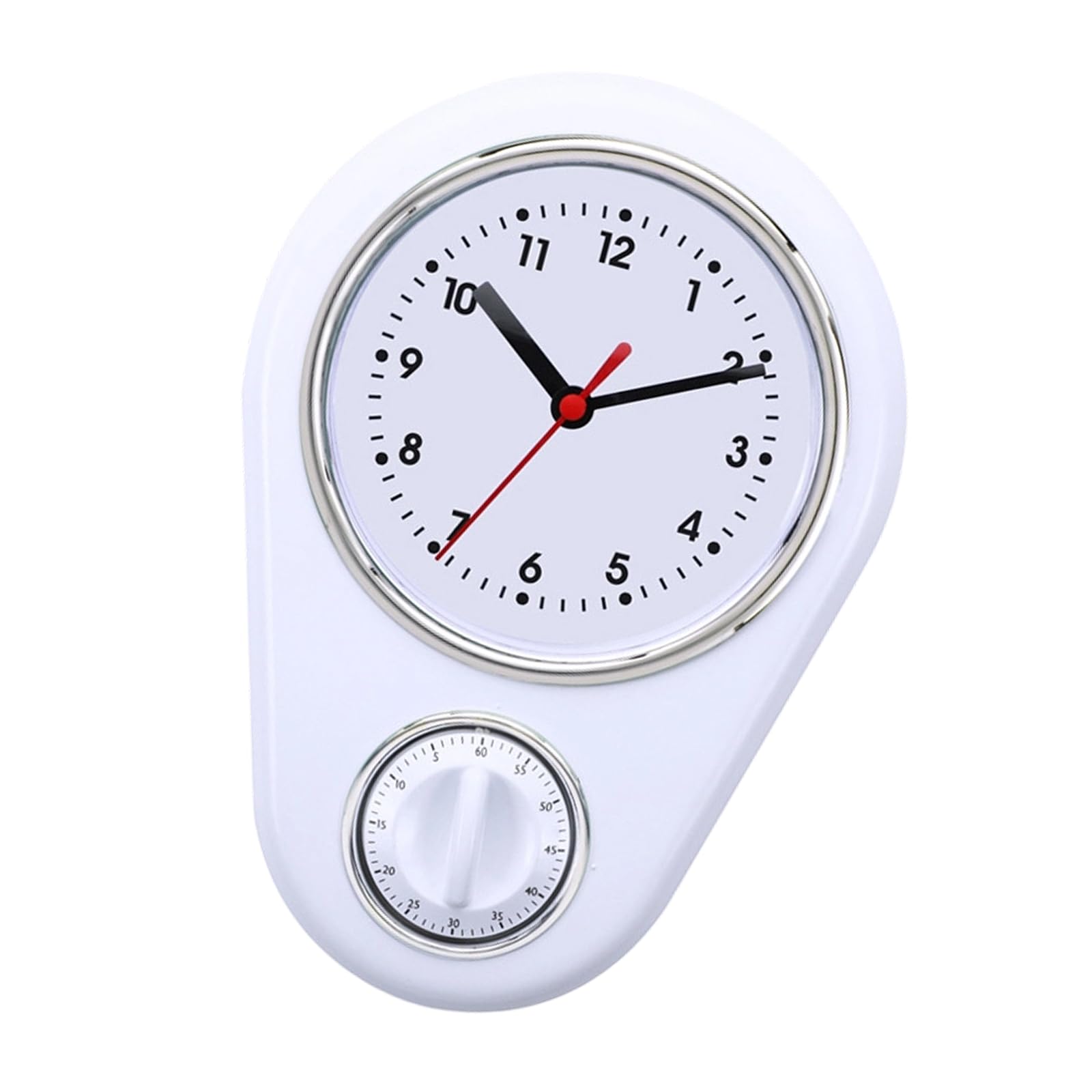 Whoasyst Minimalists Design Quartzs Quiet Wall Clock Hanging Kitchen Timer Battery Operated for Apartments and Dorms Kitchen Timer Wall Clock