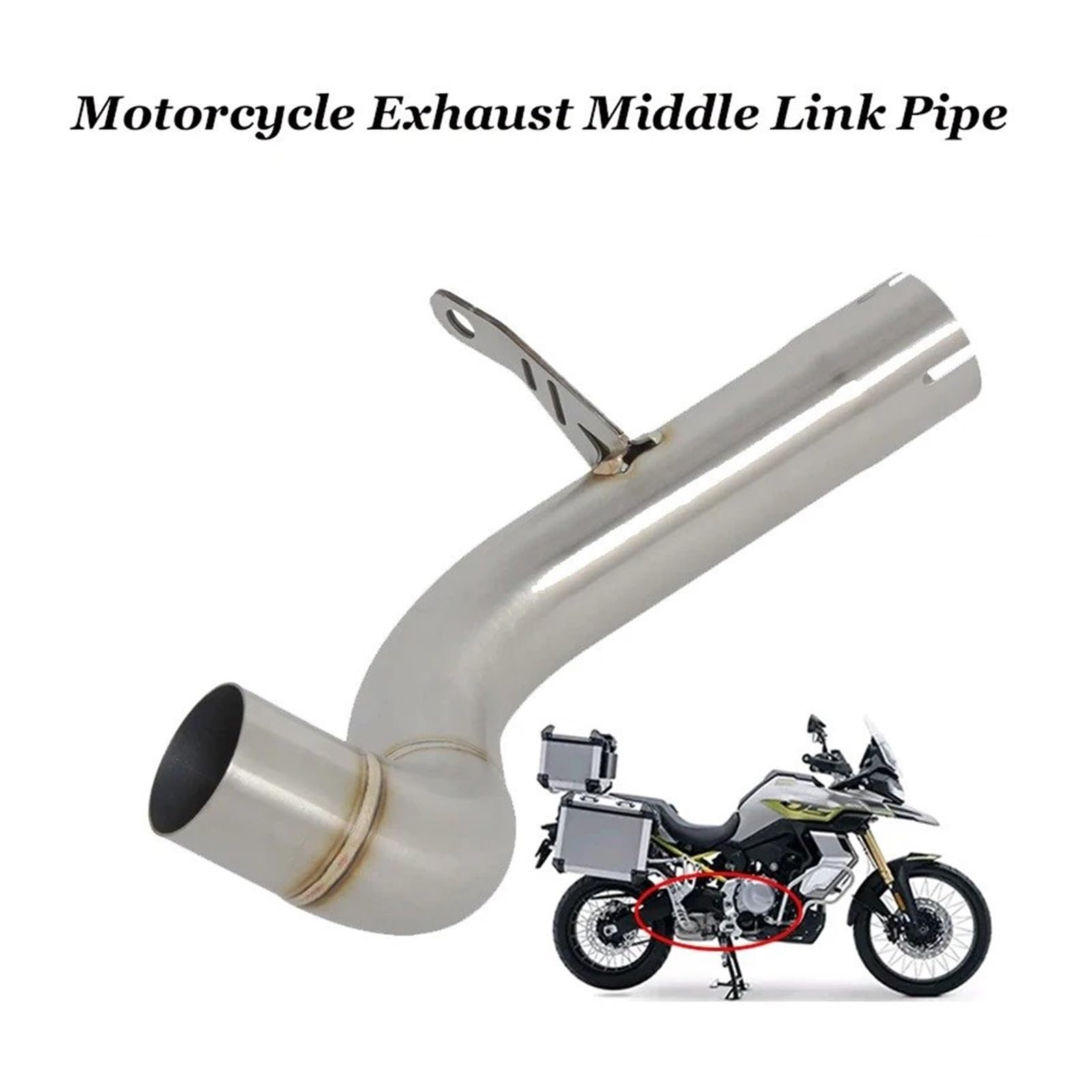 VOGE 900DS DS900X Auspuff Flucht Schalldämpfer Mid Link Pipe Edelstahl 2024 2025
