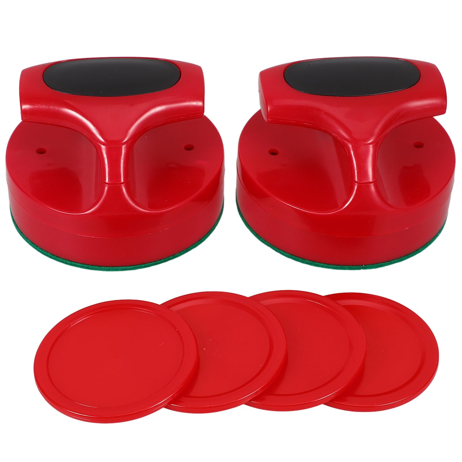 TOYANDONA 4sets Accessori Per Hockey Da Tavolo Kit Paddles e Dischi Per Feste e Giochi Famiglia Paddles Da Materiale Resistente