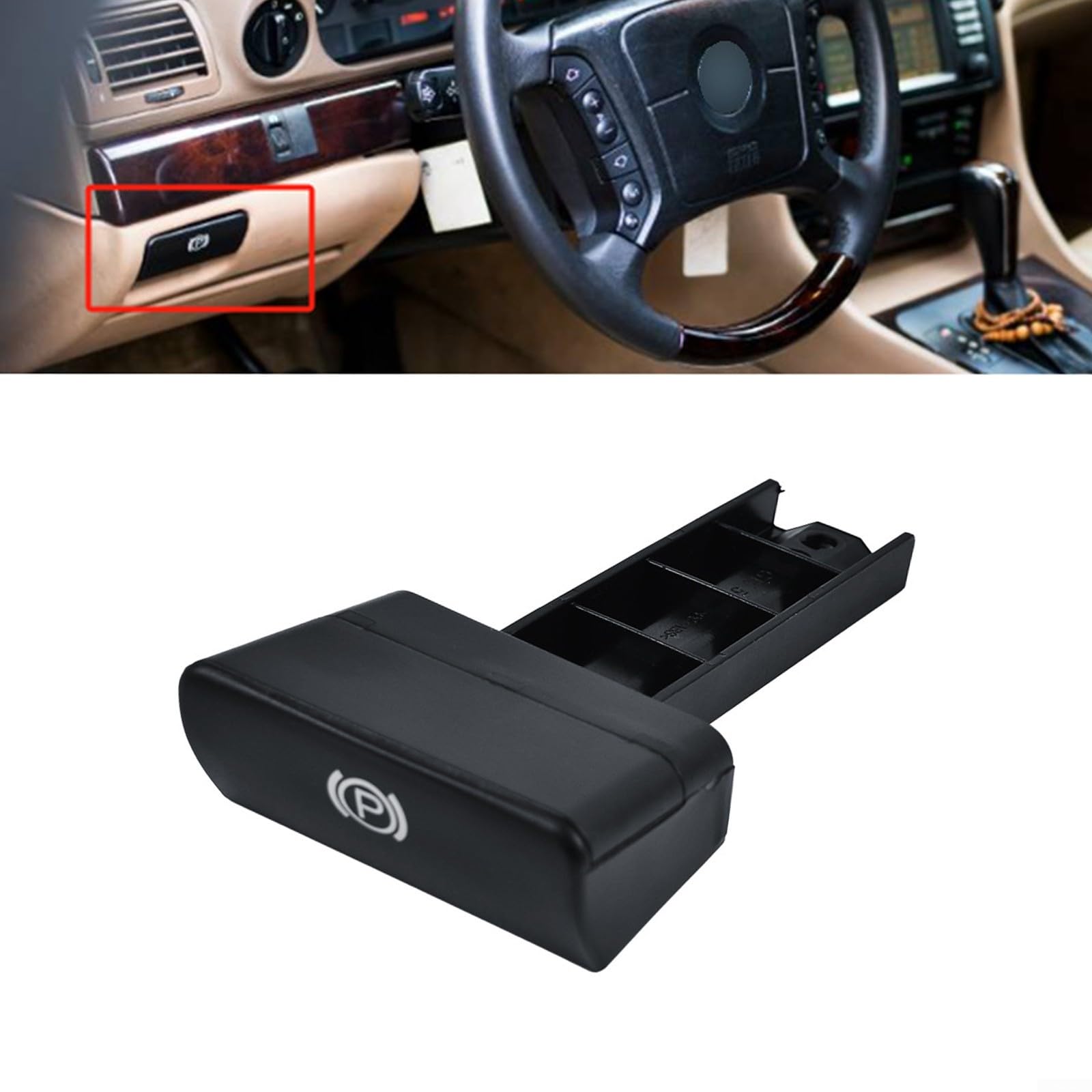 Poignée de libération de frein de stationnement haute performance pour BMW Série 7 pour E38 51458150465, option Easy Fix