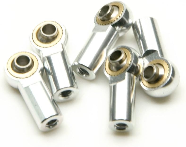 10 Pcs Silver Aluminum M3 Metal Ball Head Holder Tie Link Rod End Joint RC Climbing Marine Crawlers Car For 1:10 D90 SCX10 F350
