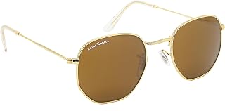 Louis Kouros Tarth Hexagonal Classic Trendy 3548 sunglasses | Mirror Lens | 400 UV Protected | For Men's Women's | Medium... Price In India