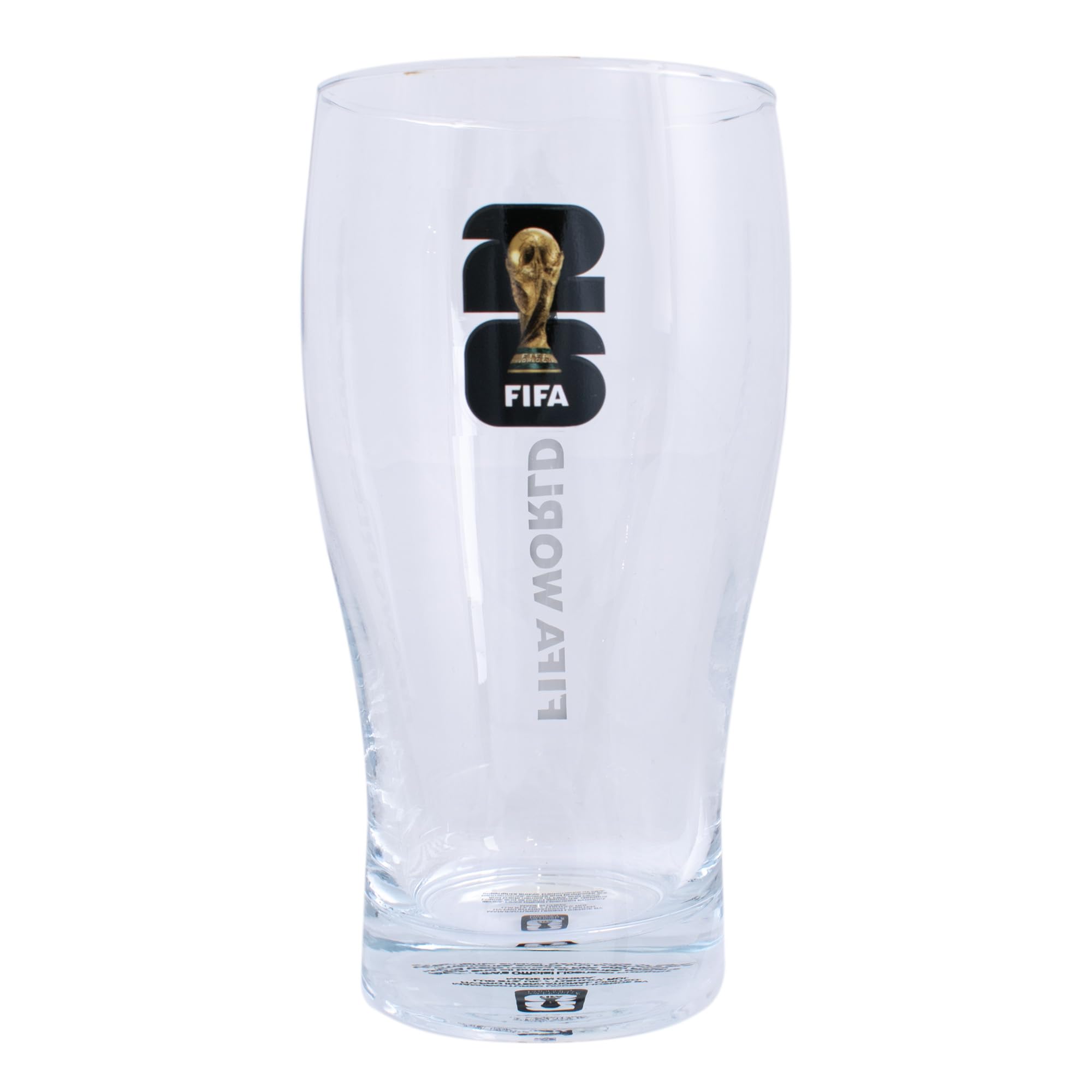 Hy-Pro Officially Licensed FIFA World Cup 2026 Glass - Pint/Stein Glasses with Trophy Design - Pint Glass Gift for Sports Enthusiasts & Collectors in FIFA World Cup 2026 Design