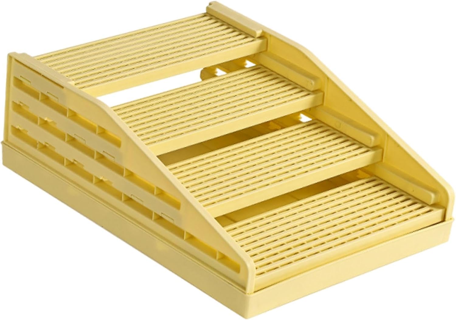 4 Steps Cat Ramp, Cat Step, Durability, Double Layered Cats Litters Trapper, Yellow