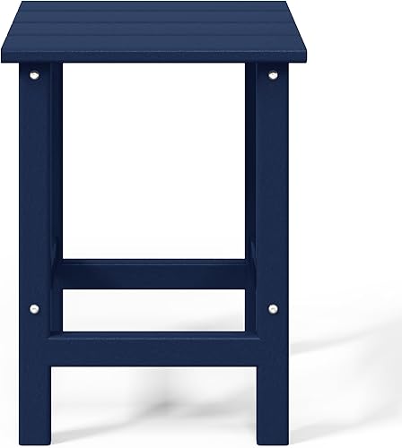 Miniatura 9 de WestinTrends Dylan Adirondack - Mesa auxiliar redonda para exteriores, color turquesa