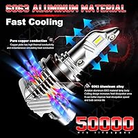 Vista 5 de Compatible con faros delanteros Suzuki GSXR 600 750 2006-2007 2011-2020, bombillas H7 H11 de luz alta y baja, 6000 K blanco brillante, Plug N Play