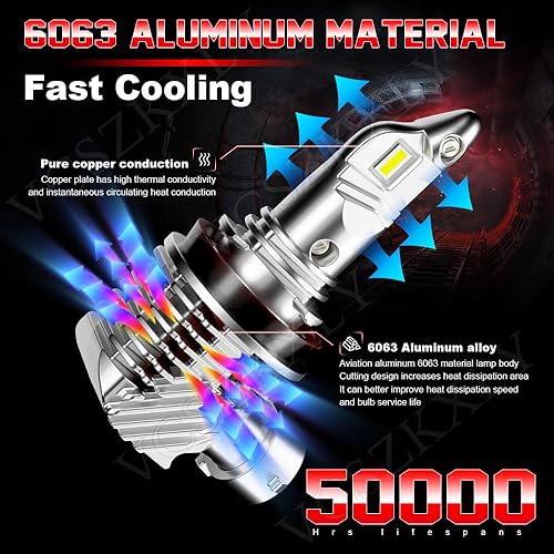 Miniatura 5 de Compatible con faros delanteros Suzuki GSXR 600 750 2006-2007 2011-2020, bombillas H7 H11 de luz alta y baja, 6000 K blanco brillante, Plug N Play,