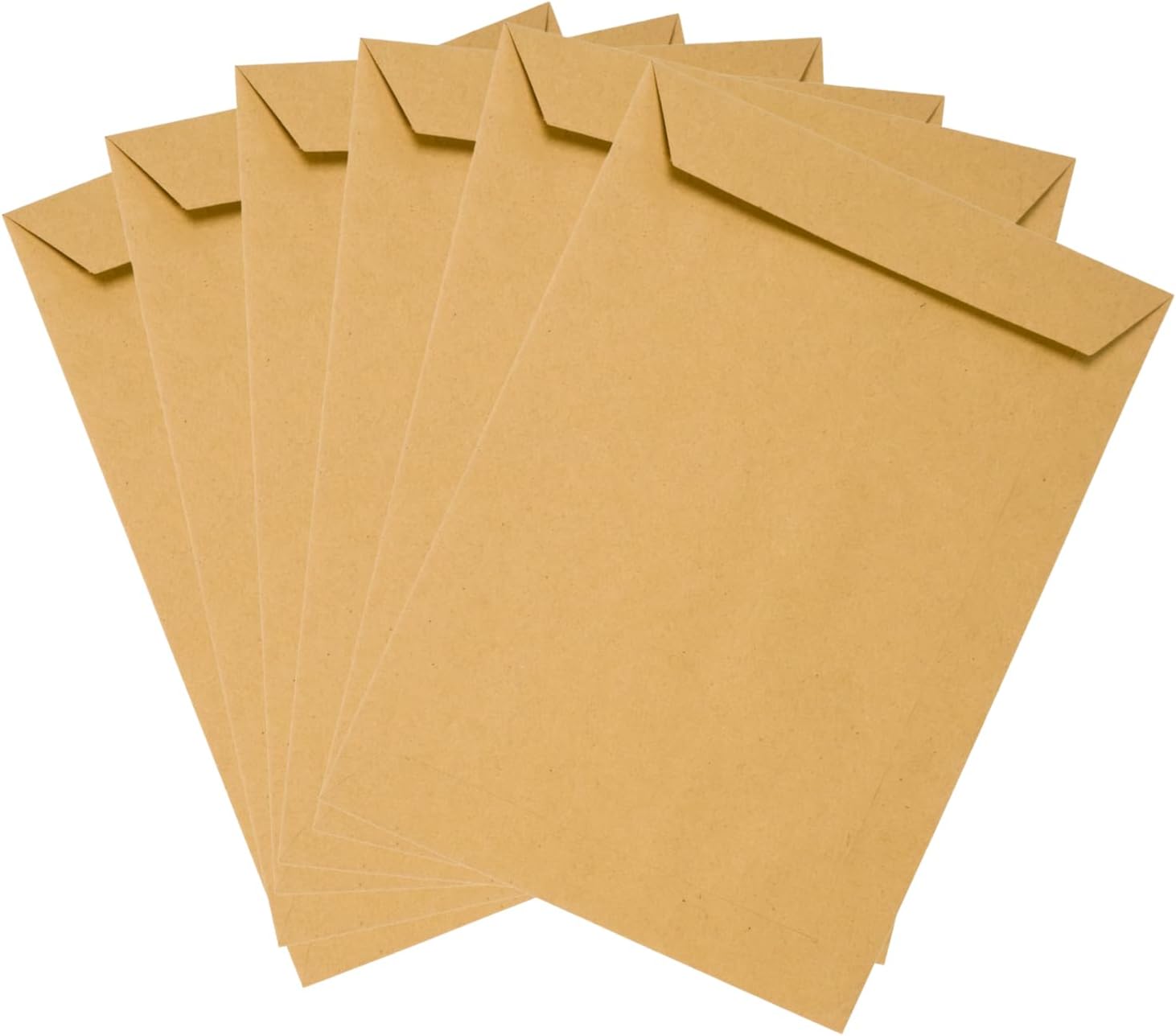 Emerson Pack of 20 Envelopes DIN C4 Brown 229 x 324 mm 90 g Large Envelopes Without Window Straight Flap Self-Adhesive Envelopes Maxi Letter A4 Envelopes Large Envelope Big