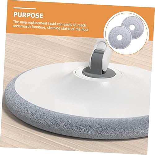 Miniatura 9 de ULTECHNOVO 2 piezas de repuesto para fregona de microfibra, fregona de limpieza, suministros de limpieza para mopa plana, cabezal de fregona de