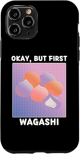 Miniatura 22 de iPhone 14 Pro Cute Kawaii Wagashi Okay, But First Wagashi Japanese Style Case