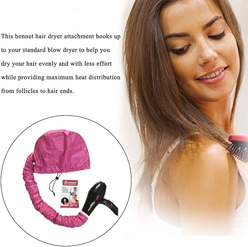 Miniatura 3 de Accesorio para secador de pelo con capucha, gorro ajustable con capucha, gorro térmico suave para peluquería con manguera extendida para secador de