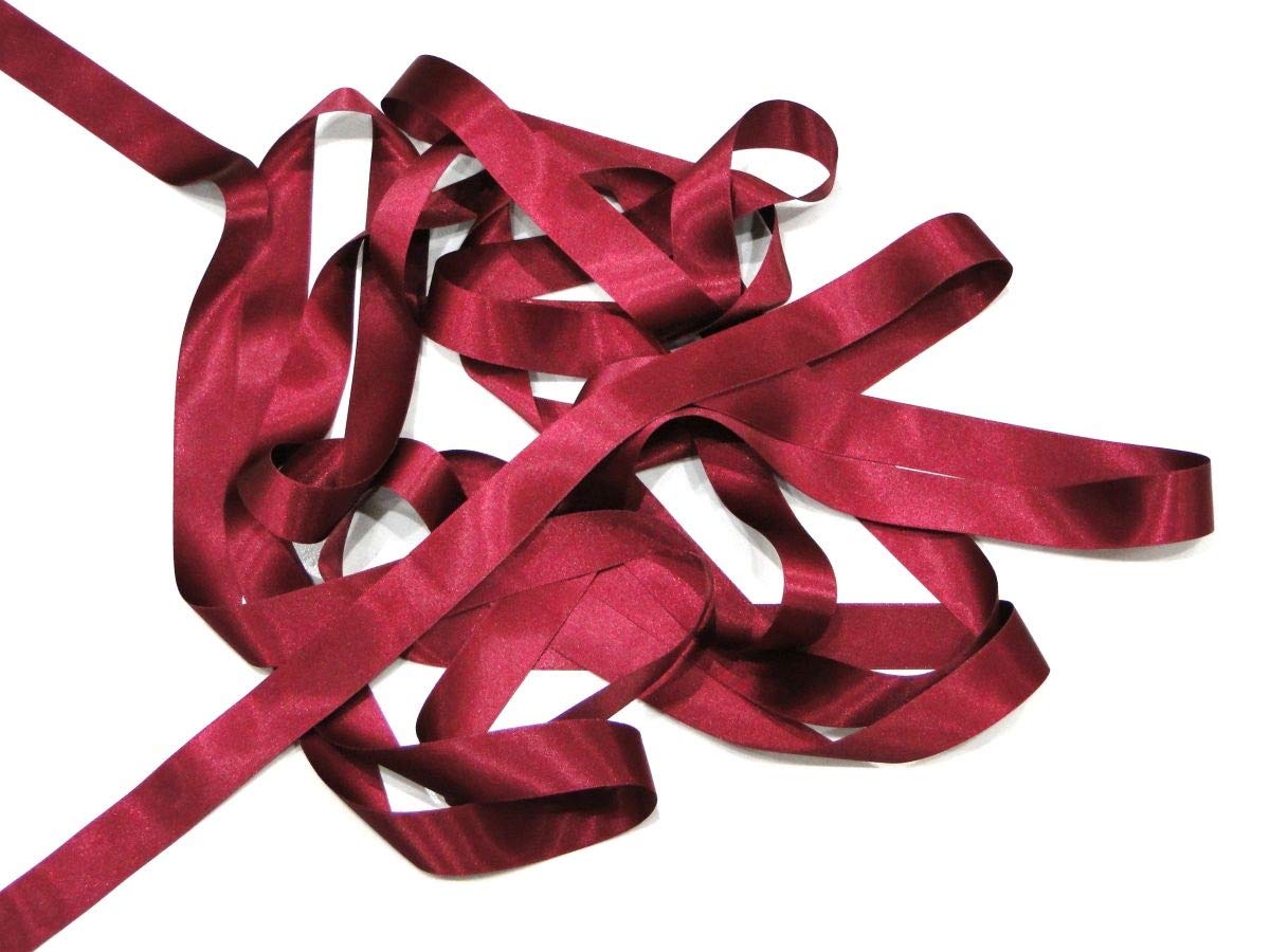 Burgundy 15mm Satin Ribbon Double Sided Berisfords 3501 (1 Meter)