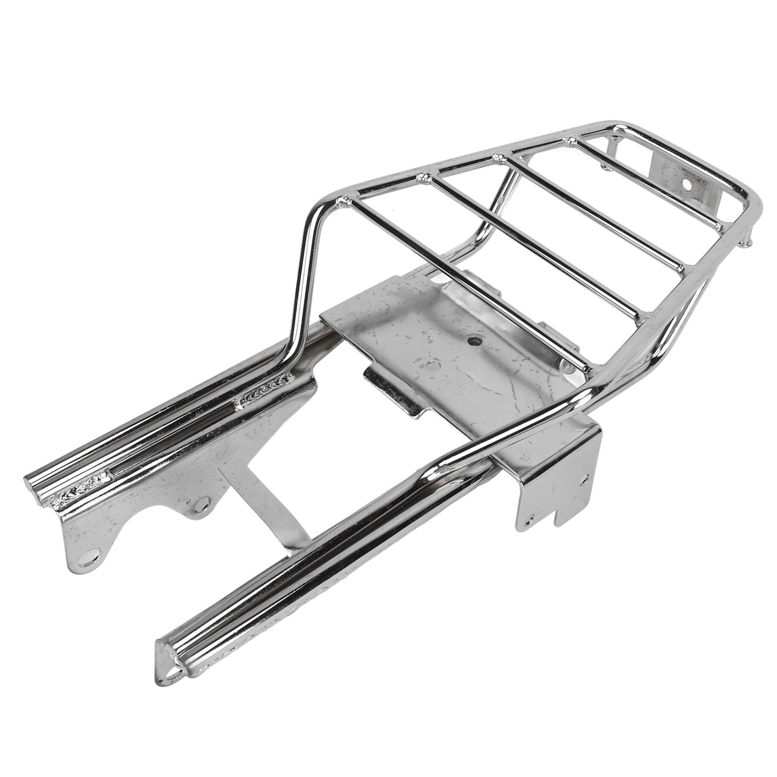 Motorrad Gepäckträger Hinten, Eisen Chrom Trägerstütze für Monkey