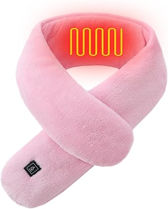 BLOWEST USB Heated Electric Scarf, Neck Scarf for Women Men, 3 Temp Modes Winter Heated Neck Wrap, Rechargeable Heated Pad