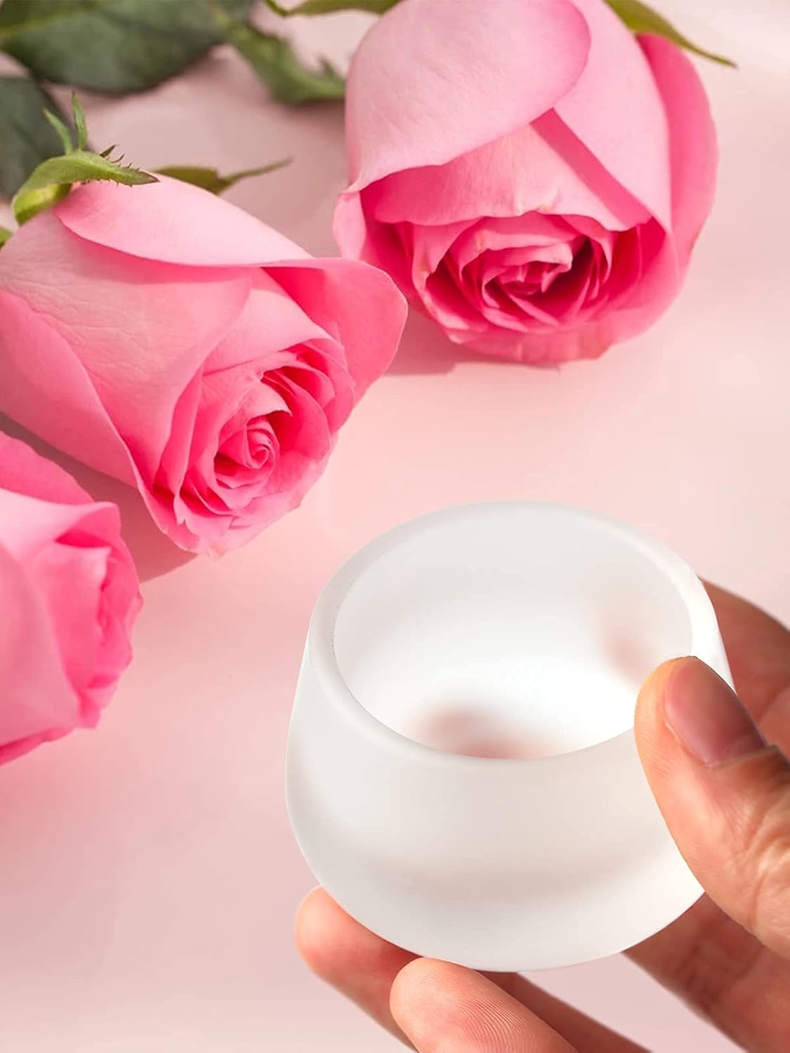 TOROKOM 2Pcs Dappen Dish Glass Monomer Dish ​with Lid for Acrylic Nails Cup Containers Holder for Liquid Powder Monomer Damping Dish（Matte）