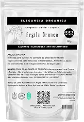 Argila Branca Mascara Facial Skincare Hidratante Clareadora 1kg Facial Corporal 100% Natural