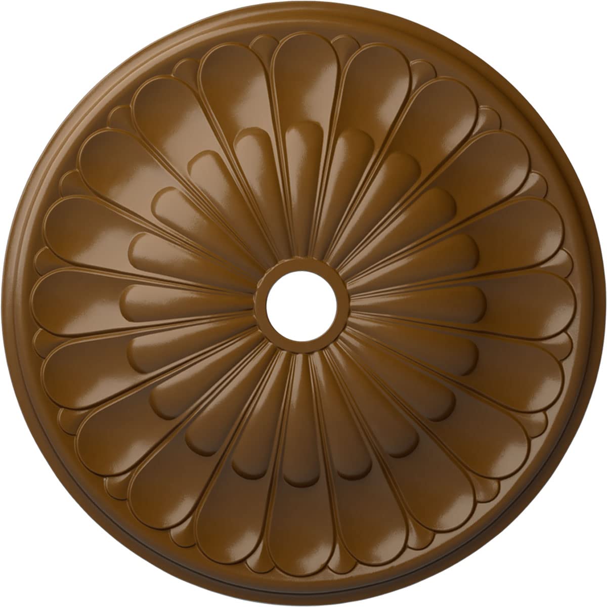 Médaillon de plafond Gorleen en cuivre antique de style baroque chic