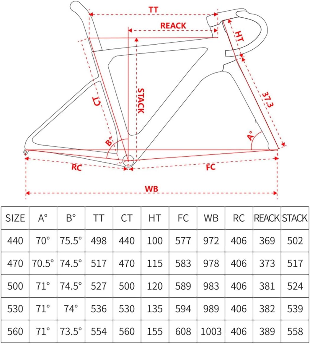 700C Road Bike Frame 44/47/50/53/56CM Carbon Fiber Disc Brake Frameset with Fork and Handlebar Thru-Axle F12x100MM R12x142mm