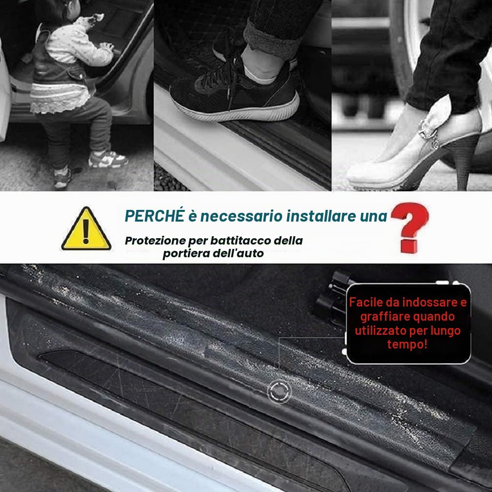 4 Pezzi Battitacco Auto per Jeep Avenger Hybrid EV 2023 2024 2025, Acciaio Inox Anti-Graffio Protezione Portiere Protezione Pedale Adesivi Soglie Accessori
