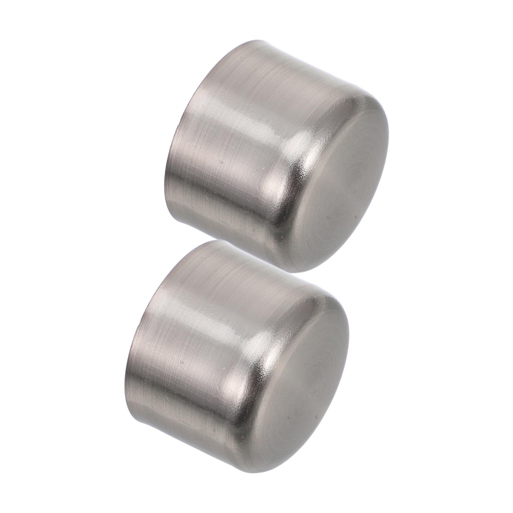 Kichvoe 2Pcs Silver Decorative Heads for Drapery Curtain Rods Finials for Home Hotel Decoration Elegant Design for Stylish Window Treatments