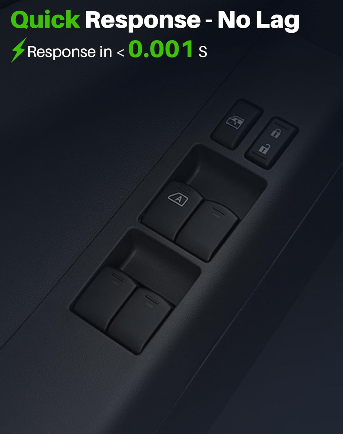 Master Power Window Switch Fits for Nissan Frontier Crew Cab (2007-2019), Nissan Xterra (2007-2015), Left Driver Side Control Door and Windows, Replaces 25401-ZP70A, 25401ZP70A