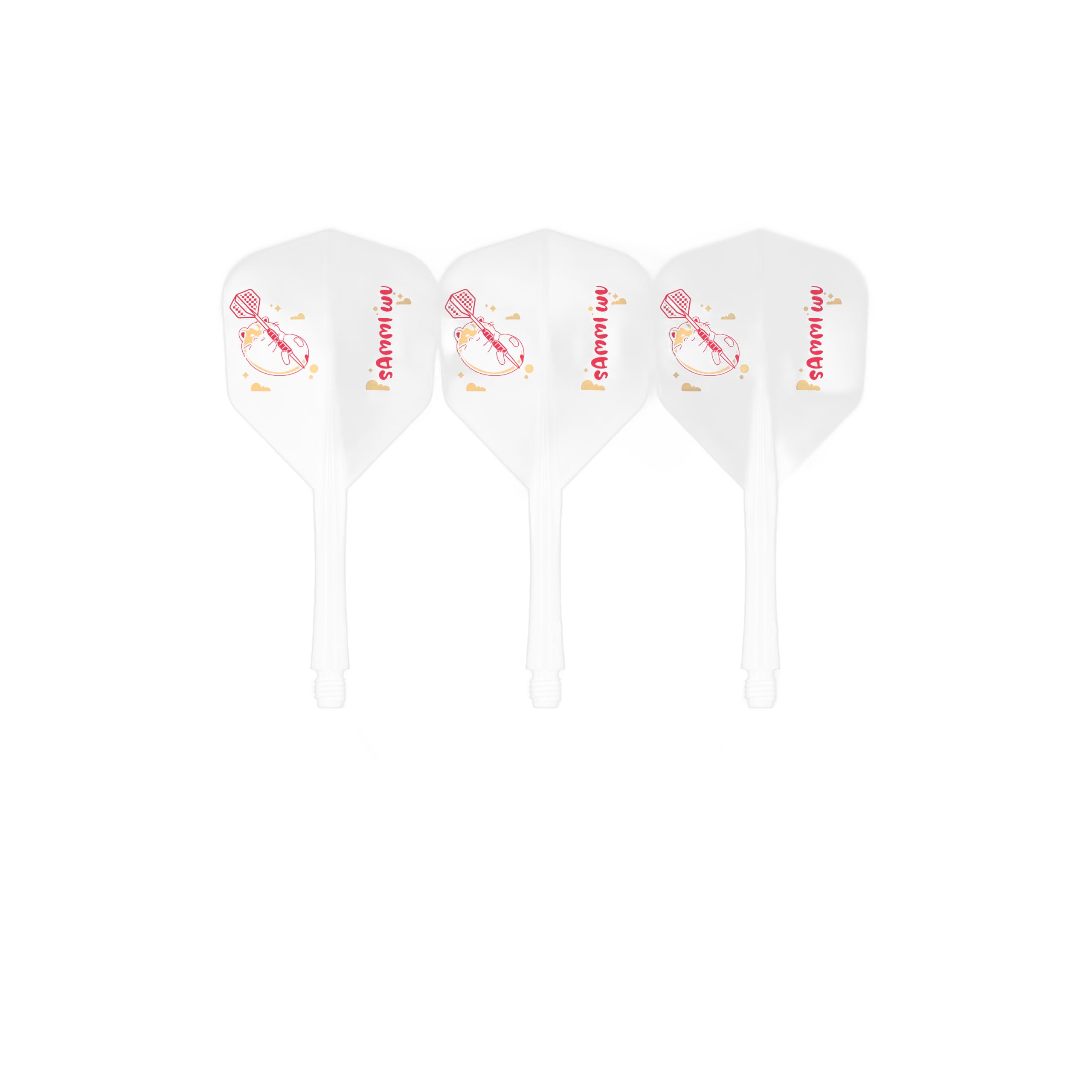 Caliburn SUP Integrated Dart Flights & Shafts No.6 Multiple Designs. (Sammi Wu, Tweenie)