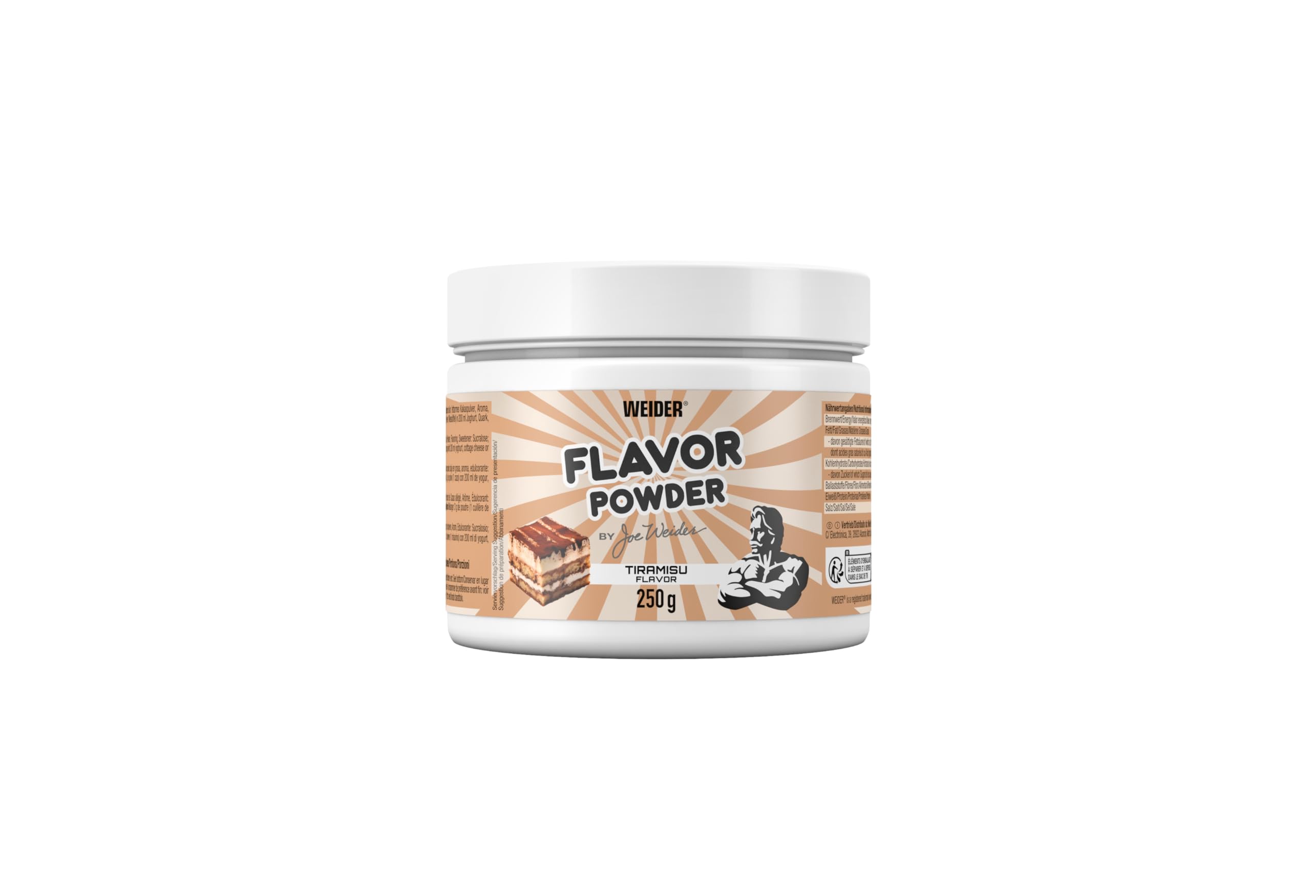 WEIDER Flavor Powder proszek smakowy bez cukru 250 g tiramisu