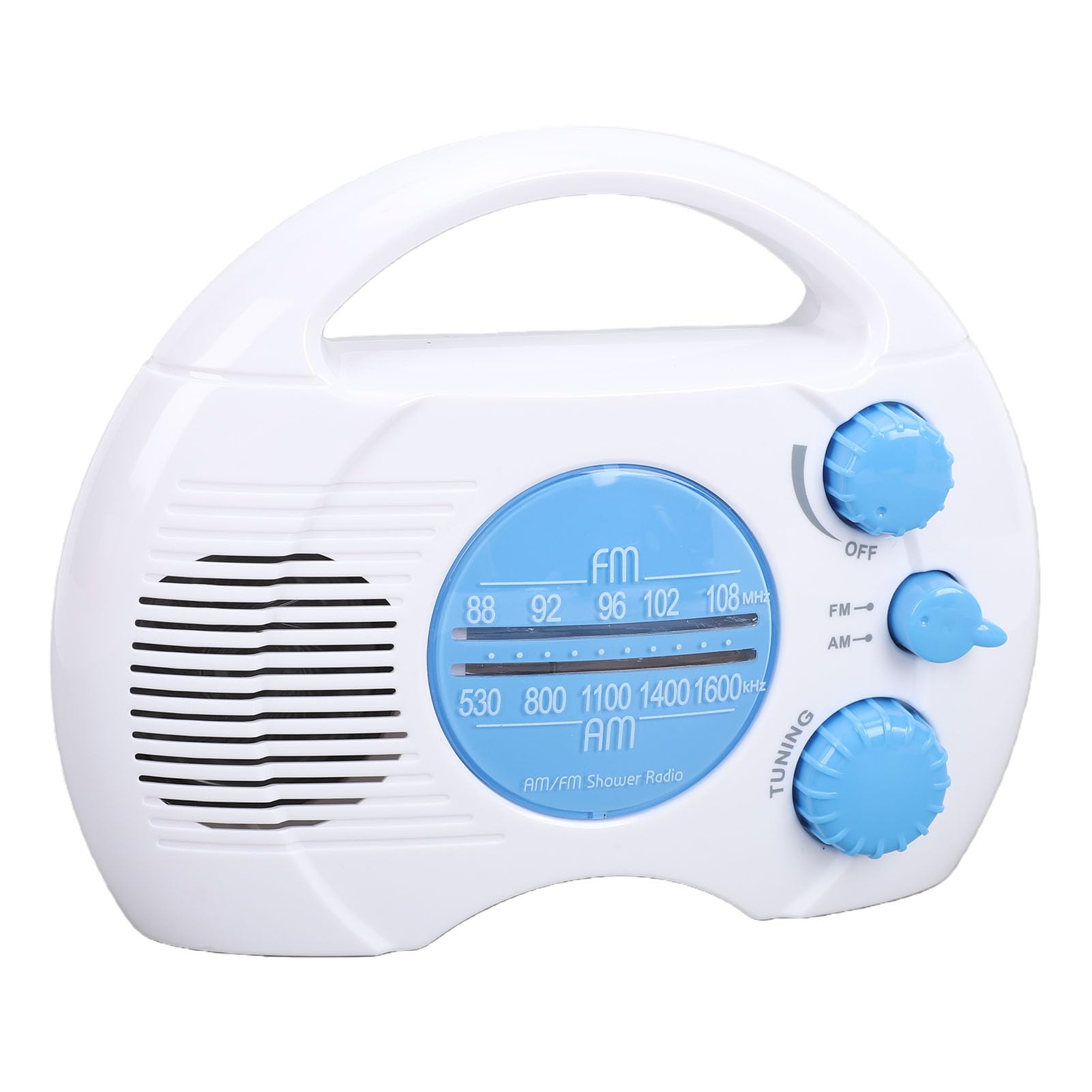 Wodoodporne Mini Przenośne Radio AM FM, Radio Prysznicowe z Wbudowanym Głośnikiem, Wiszące łazienkowe do Domu, Kuchni, Plaży i na Zewnątrz