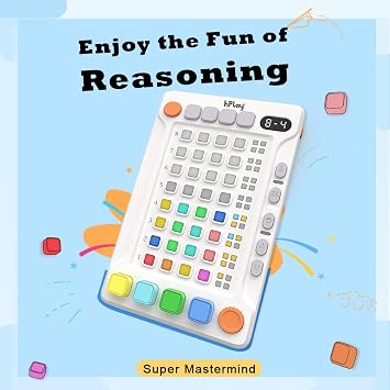 Handheld Electronic Super Decoder Game for Kids & Adults | Super Mastermind Logic Puzzle, Portable STEM Strategy Toy, 1-2 Players, Ideal Travel Game, Birthday Gift for Boys & Girls