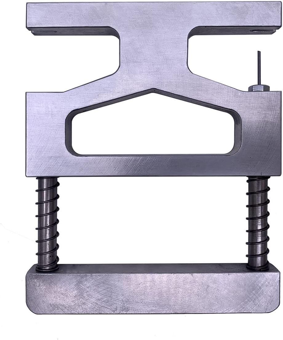 Jiayouy Spring-Loaded Piano Center Pins Removal/Extracting Tool Piano Tuning Tool Silver - 5.3"x 4.2"