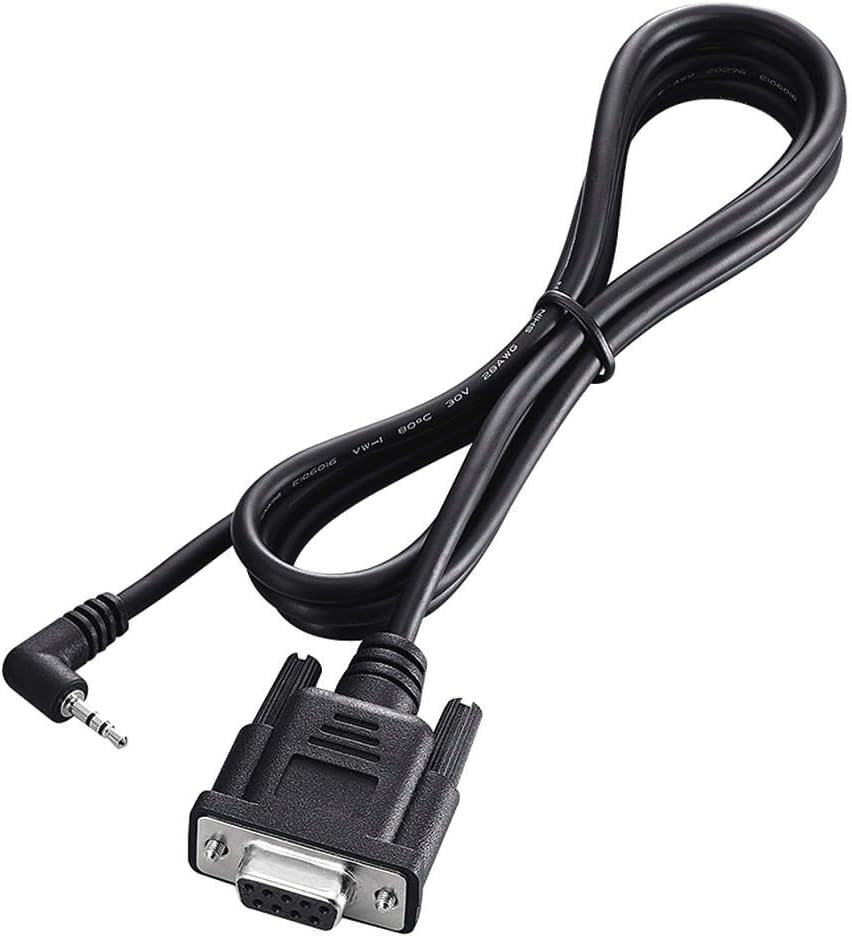 ICON OPC-1529R 9ft DB9 Male-to-Female Serial Data Cable for IC91A/2820H, Compatible with Computer, Laptop, Router, Modem, Server