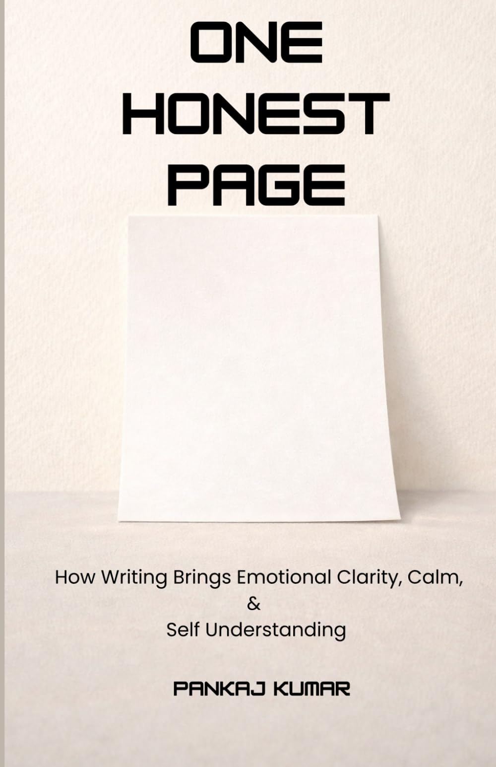 One Honest Page: How Writing Brings Emotional Clarity, Calm, and Self Understanding | Self Help | journaling for mental health | emotional intelligence book