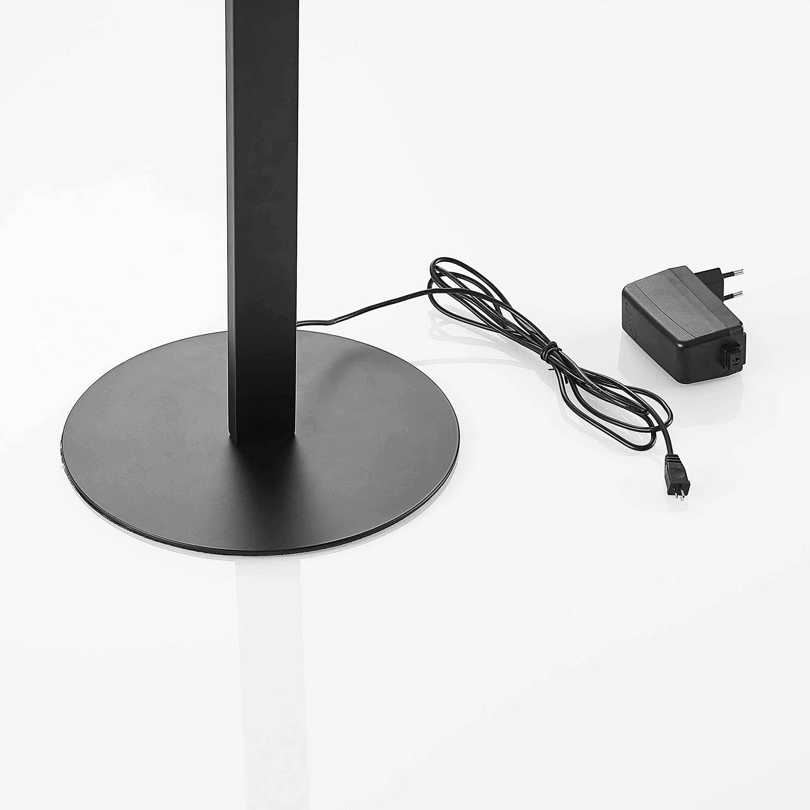 Lindby LED Stehlampe Metall, dimmbar per Touchschalter Stehleuchte schwarz 150 cm Standleuchte Wohnzimmer Schlafzimmer Büro Wohnzimmerlampe 20W