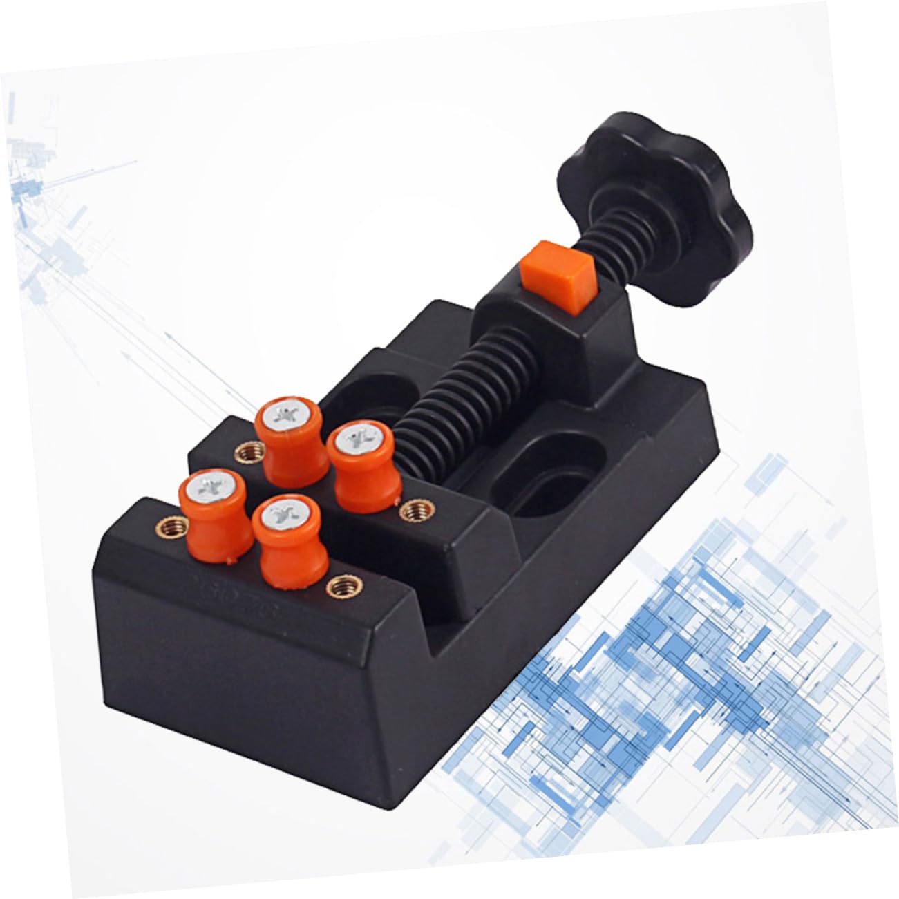 SEWACC Fixed Fixture Universal Table Vise Quick Opening Clamp-on Vise Mini Drill Press Vice for Small Parts Jewelry Watch