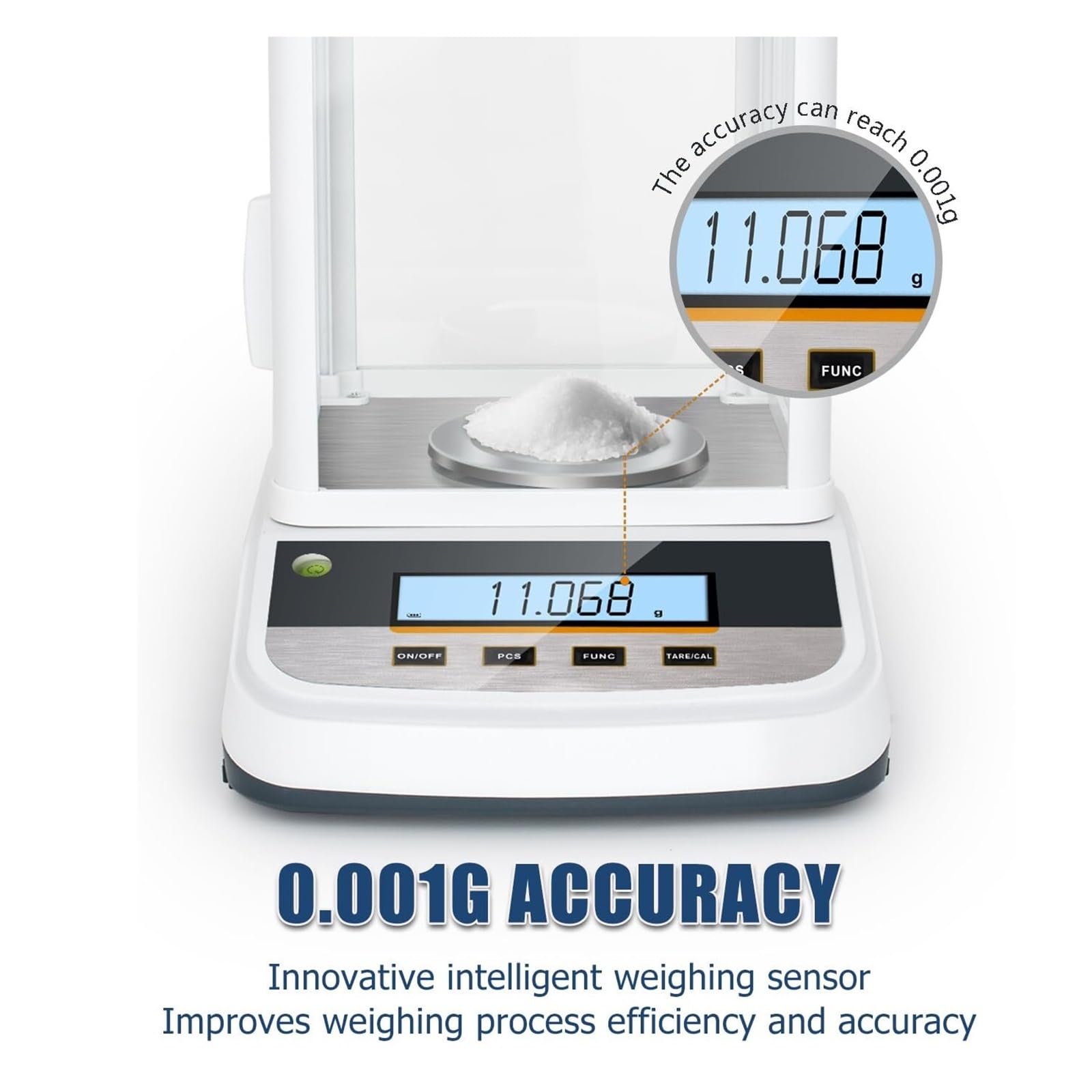 500 G Analytische Laborwaage Mit 0,001 G Ultrapräziser Digitaler Waage, Ideal For Labore PräZisionswaagen