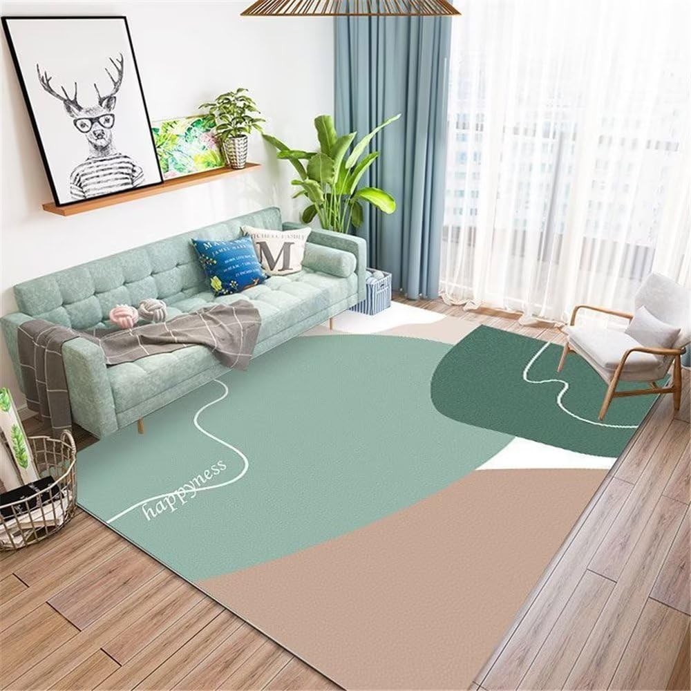 Tapis prière enfant bleu 80x120cm pour chambre de fille et garçon moderne