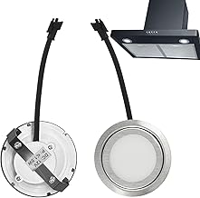 2PCS LED Cooker Hood Bulbs Range Hood Light Bulbs,LED Cooker Hood Light Bulb Cool White 12V DC 1.5W,Round Hob Extractor Light Bulbs,High Brightness,Energy Saving,for Kitchen(68mm)