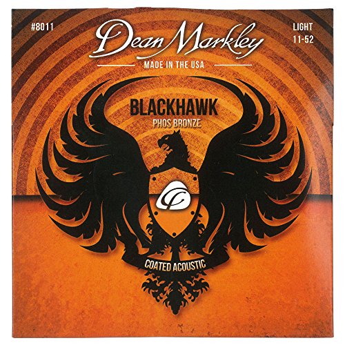 DEAN MARKLEY BLACKHAWK COATED PURE BRONZE A STRINGS LIGHT 11-52 - Les Beatles, Paul McCartney, John Lennon, RIngo Starr, George Harrison DEAN MARKLEY BLACKHAWK COATED PURE BRONZE A STRINGS LIGHT 11-52
